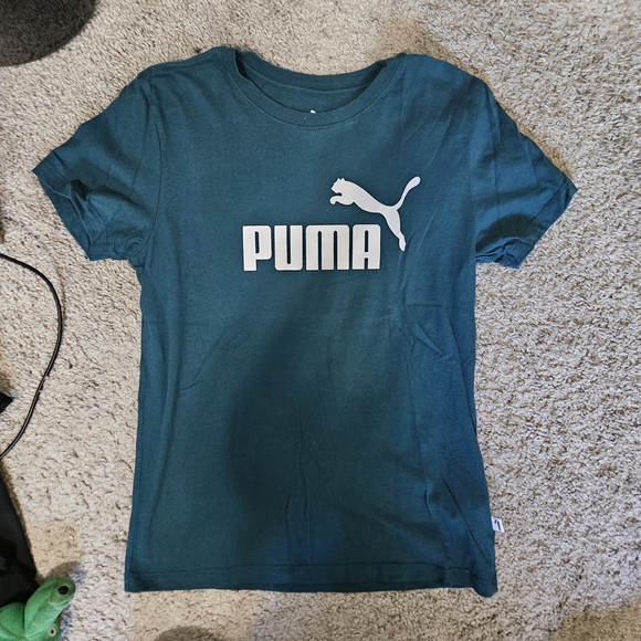 Puma Womens Teal T-Shirt - Picture 1 of 2
